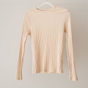 Ribbed Long Sleeve Top